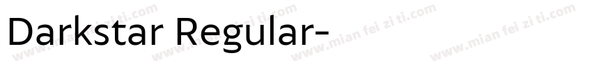 Darkstar Regular字体转换